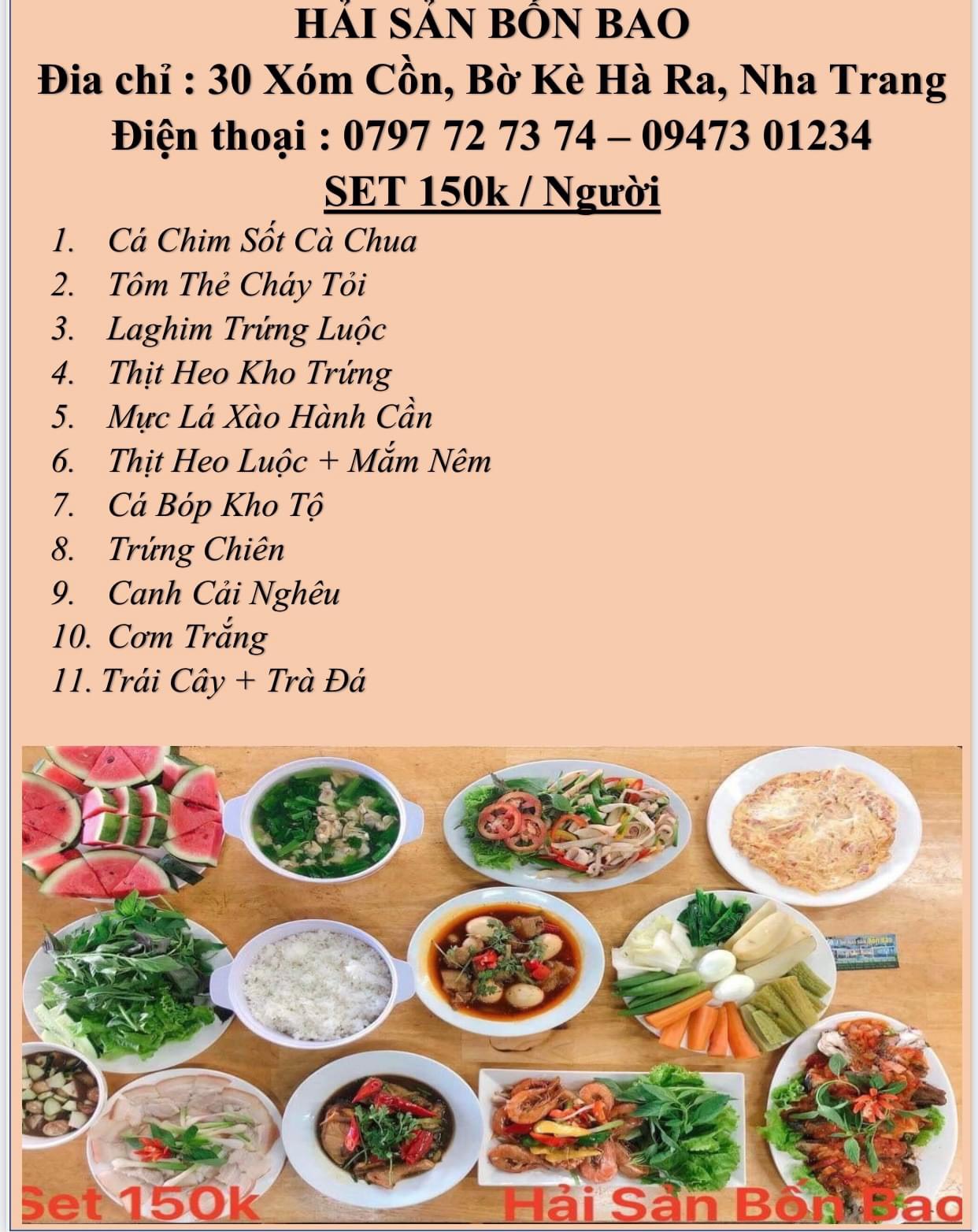 Set 150k/người